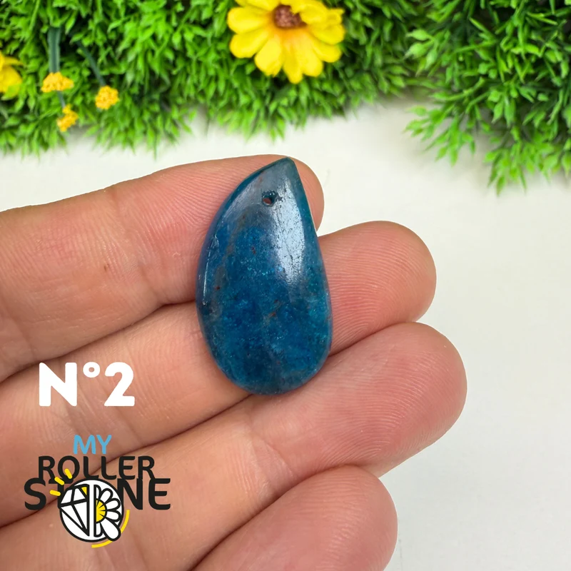 3A Blauer Apatit-Anhänger