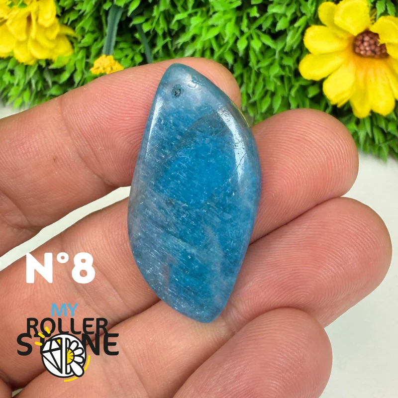 3A Blauer Apatit-Anhänger