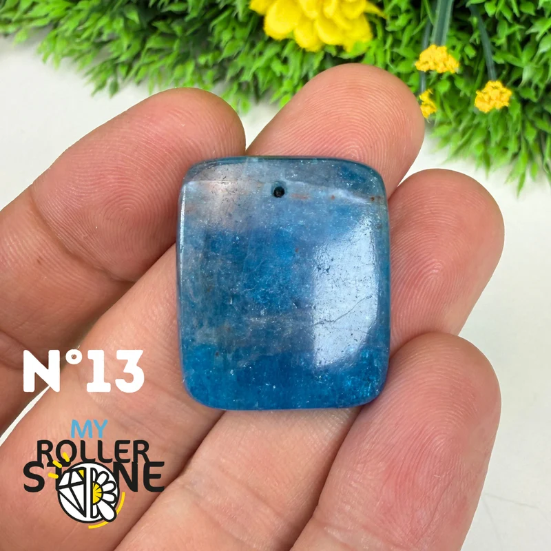 3A Blauer Apatit-Anhänger