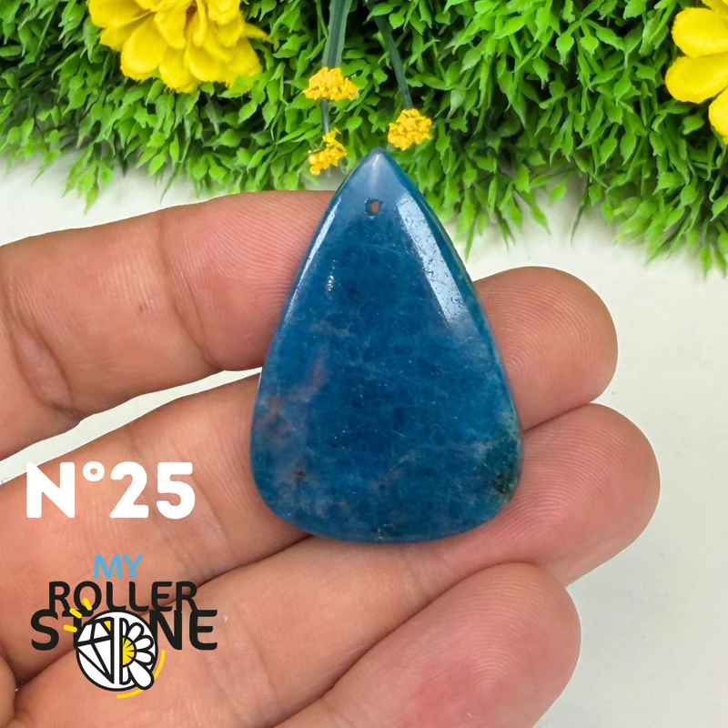3A Blauer Apatit-Anhänger