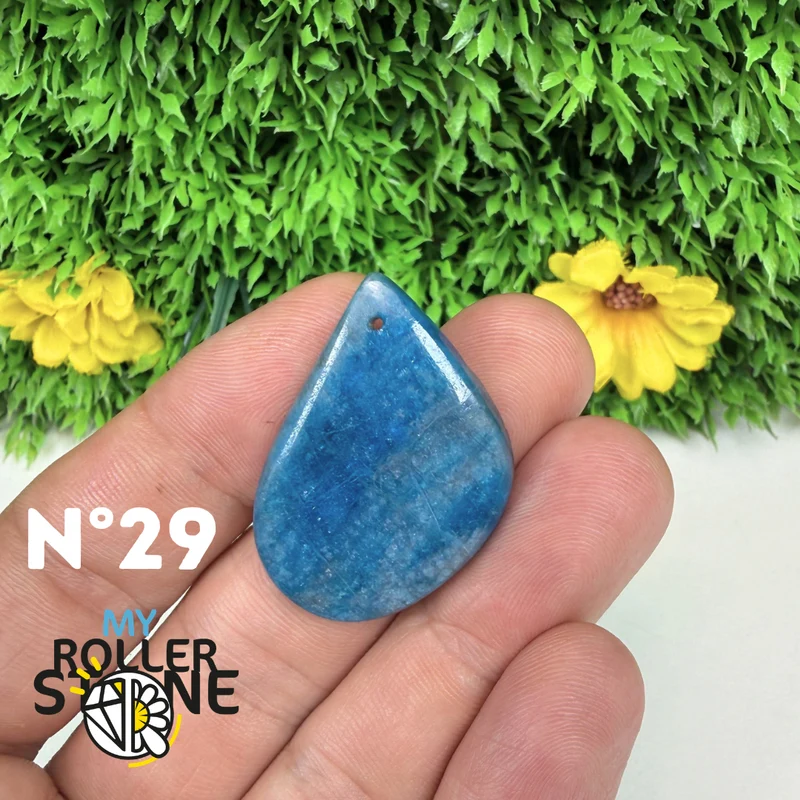 3A Blauer Apatit-Anhänger