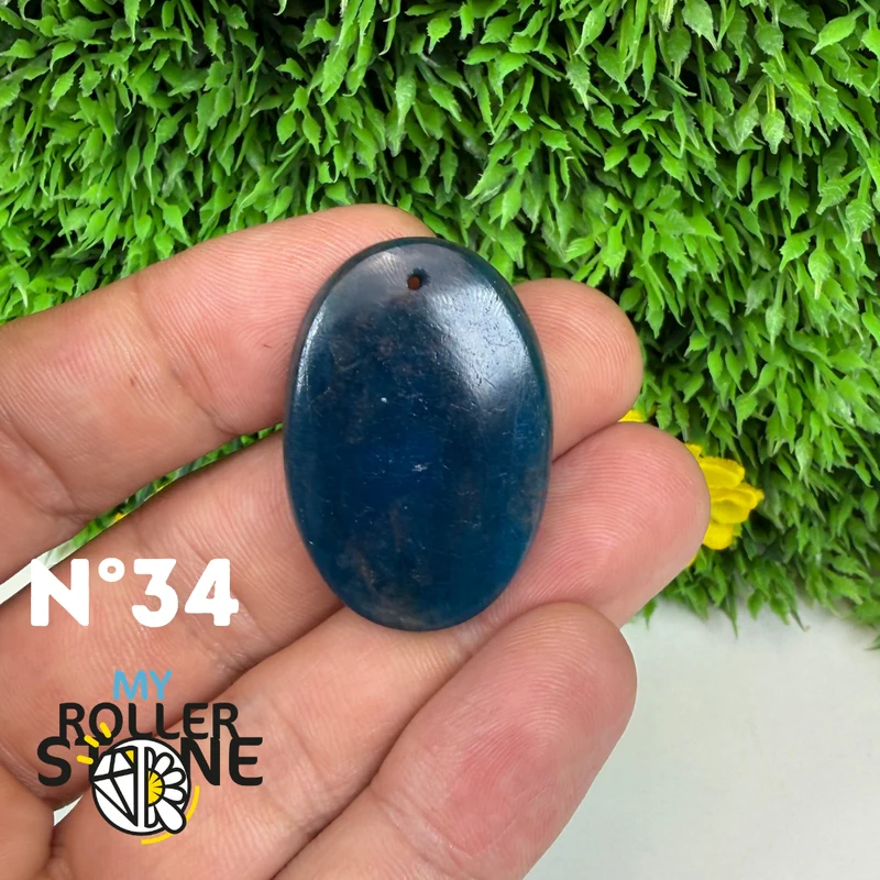 3A Blauer Apatit-Anhänger