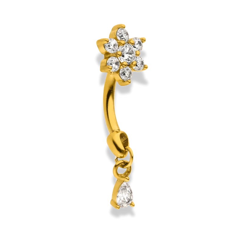 Dangling Flower Rook Piercing – Titan