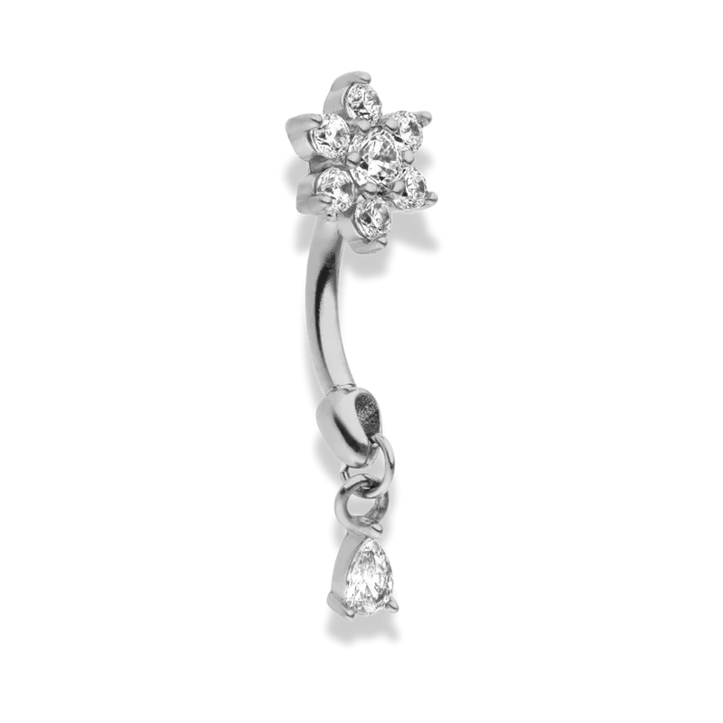 Dangling Flower Rook Piercing – Titan