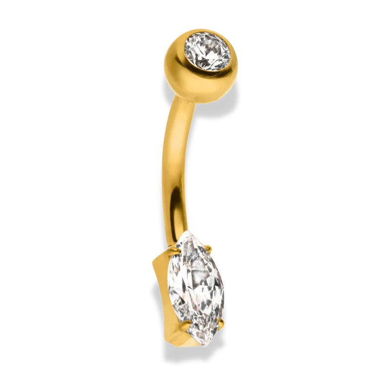 Elegance Marquise Belly Piercing – Titan
