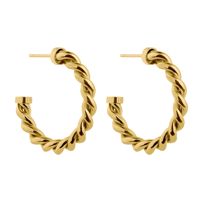 Everlasting Twist Ohrstecker Gold