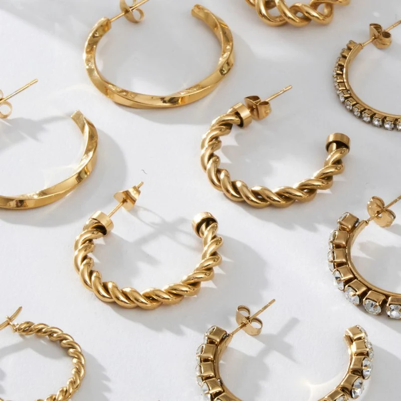 Everlasting Twist Ohrstecker Gold