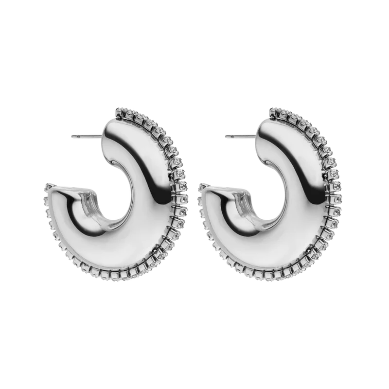 Bold Pave Paradise Ohrringe 18K Vergoldet