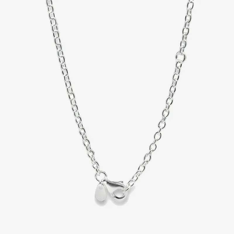 Silver Classic Chain Necklace, 85cm