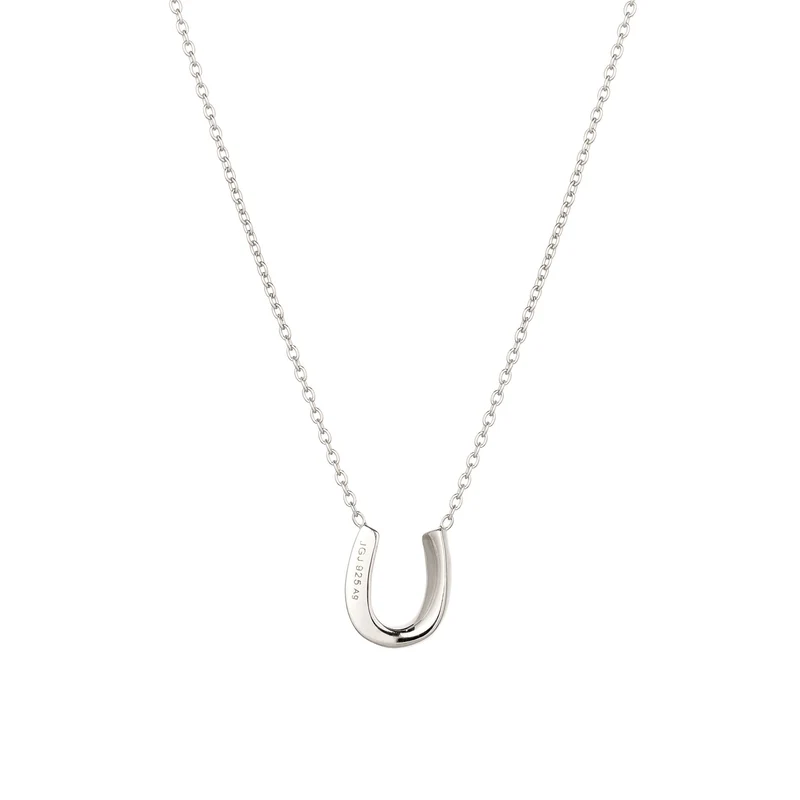 Halskette Hufeisen | Kristallen von Swarovski® (Weiß)