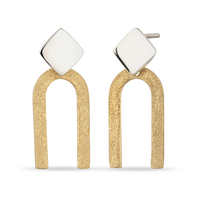 Ohrstecker Geo Bicolor