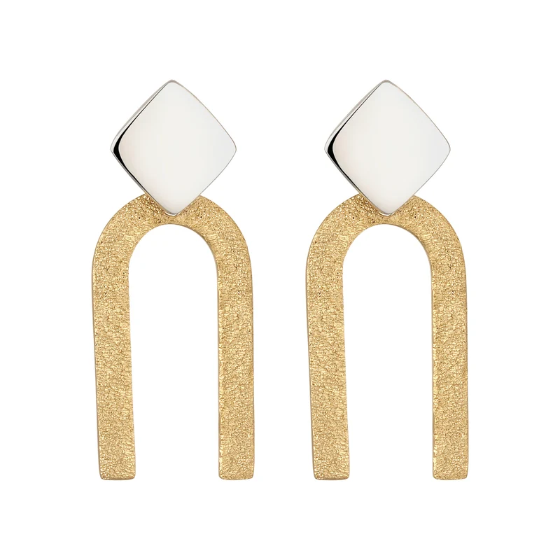 Ohrstecker Geo Bicolor