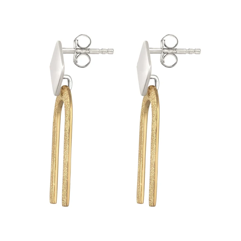 Ohrstecker Geo Bicolor