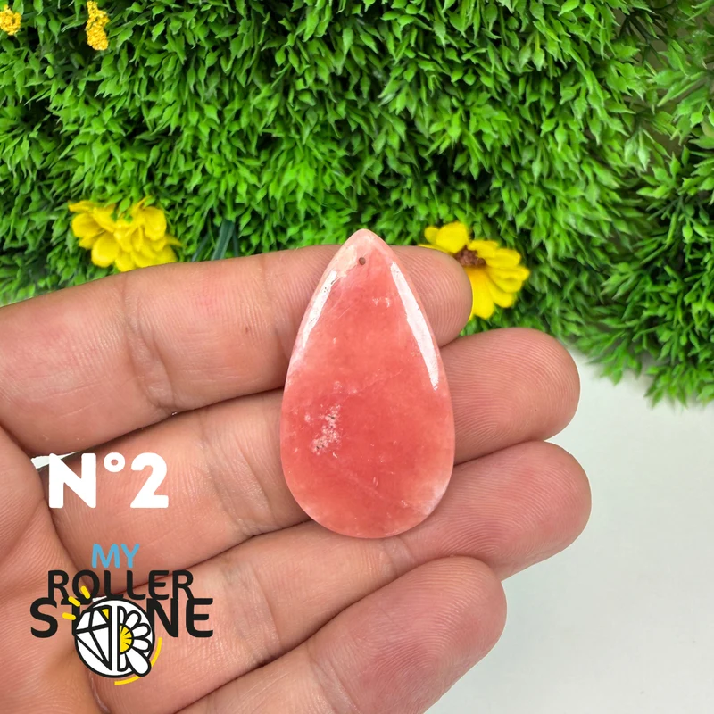 Hochwertiger, durchbrochener Anhänger aus Rhodochrosit-Edelstein