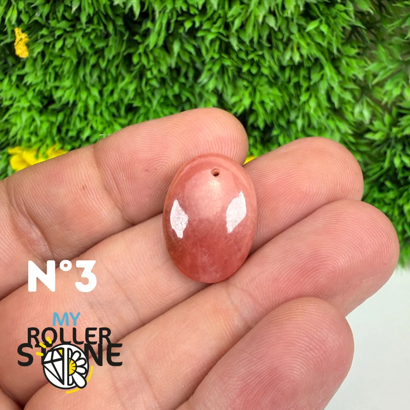 Hochwertiger, durchbrochener Anhänger aus Rhodochrosit-Edelstein