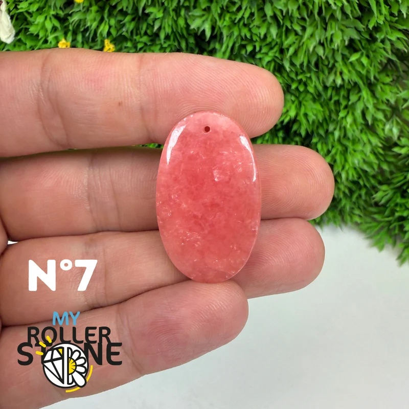 Hochwertiger, durchbrochener Anhänger aus Rhodochrosit-Edelstein