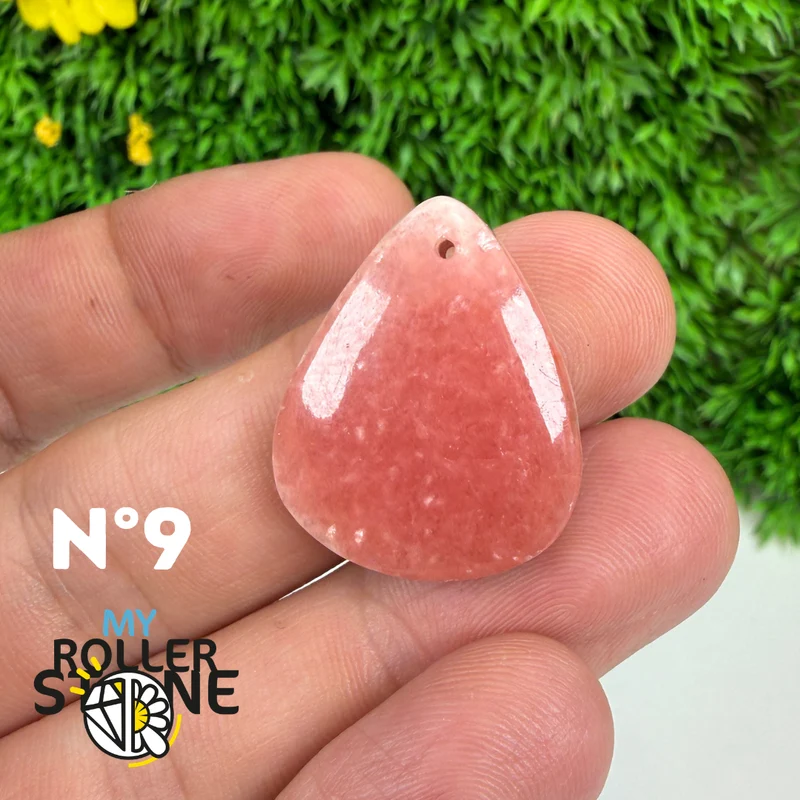 Hochwertiger, durchbrochener Anhänger aus Rhodochrosit-Edelstein