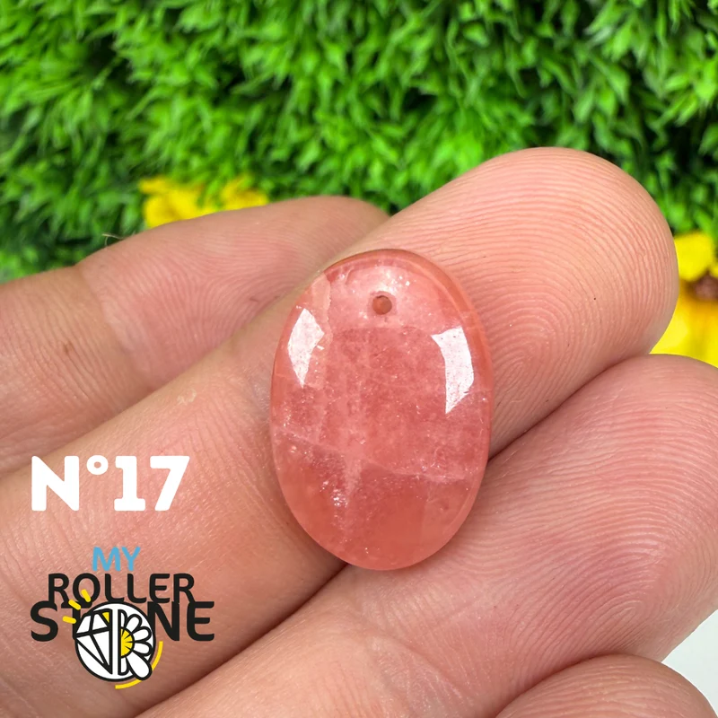 Hochwertiger, durchbrochener Anhänger aus Rhodochrosit-Edelstein