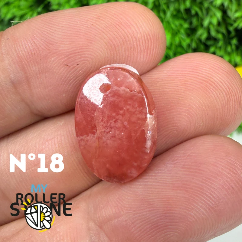 Hochwertiger, durchbrochener Anhänger aus Rhodochrosit-Edelstein