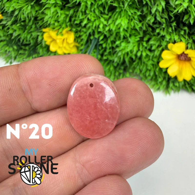 Hochwertiger, durchbrochener Anhänger aus Rhodochrosit-Edelstein