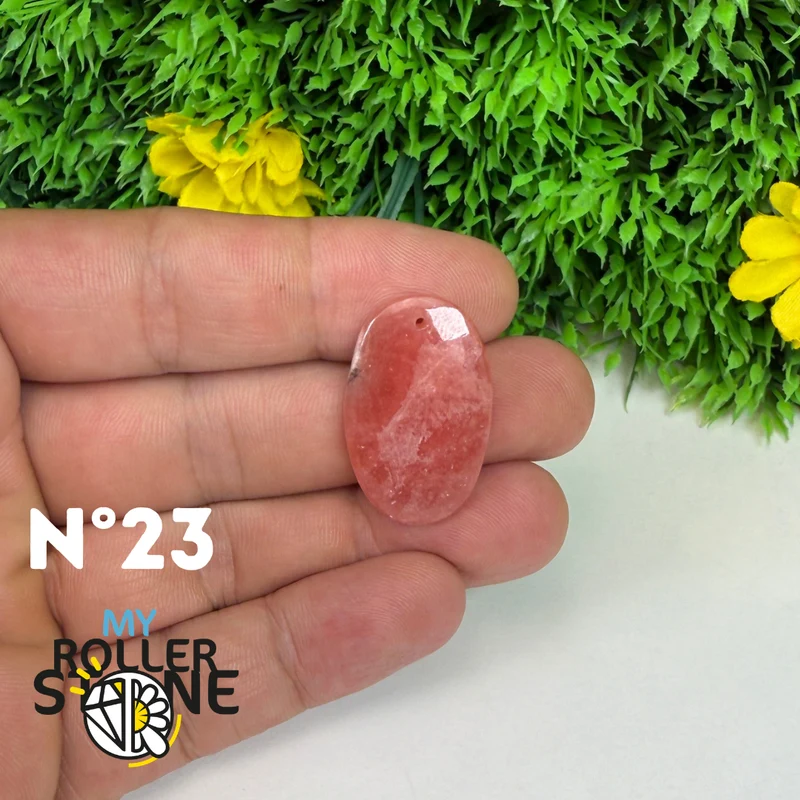 Hochwertiger, durchbrochener Anhänger aus Rhodochrosit-Edelstein