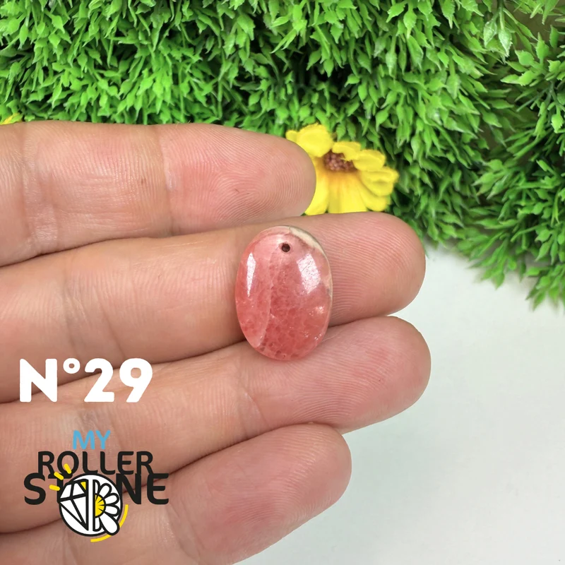 Hochwertiger, durchbrochener Anhänger aus Rhodochrosit-Edelstein
