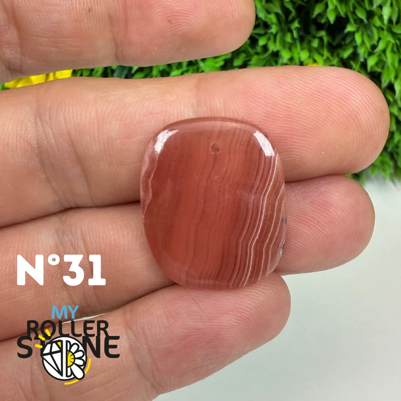 Hochwertiger, durchbrochener Anhänger aus Rhodochrosit-Edelstein