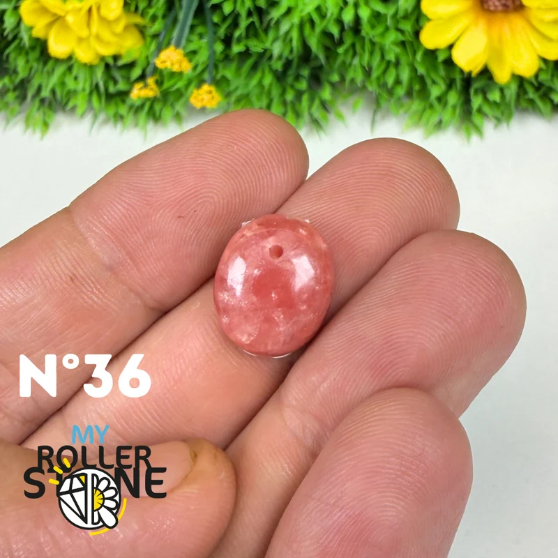 Hochwertiger, durchbrochener Anhänger aus Rhodochrosit-Edelstein