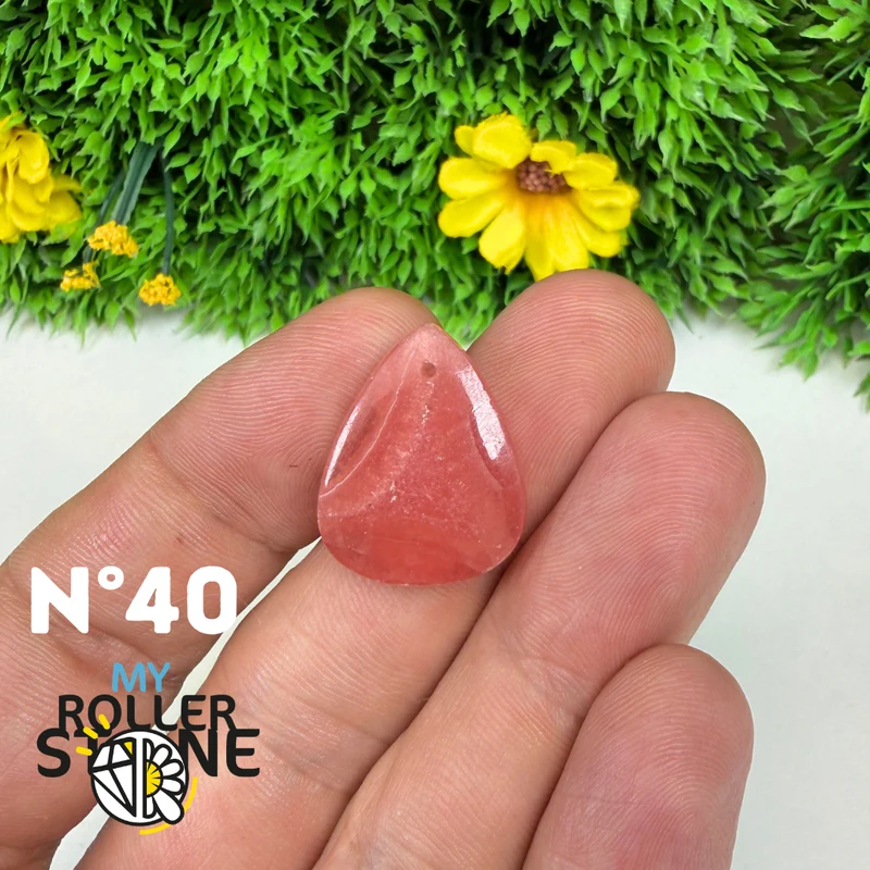 Hochwertiger, durchbrochener Anhänger aus Rhodochrosit-Edelstein