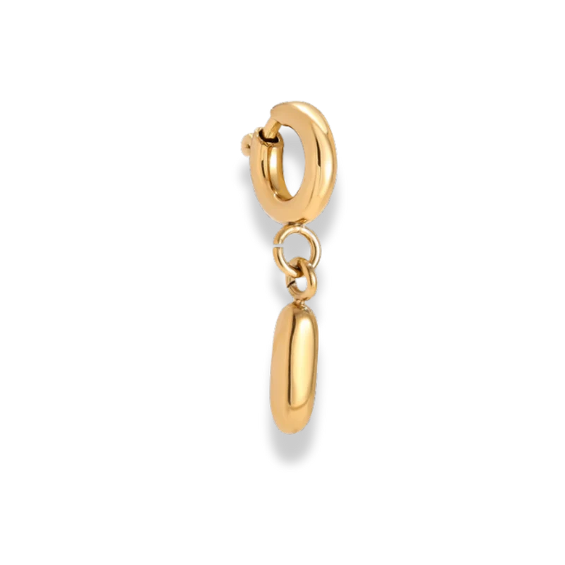 Bubble Letter Charm 14K Vergoldet