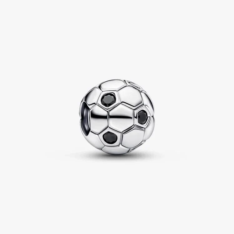 Black Crystal Football Charms