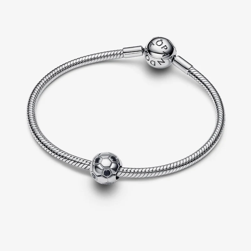 Black Crystal Football Charms