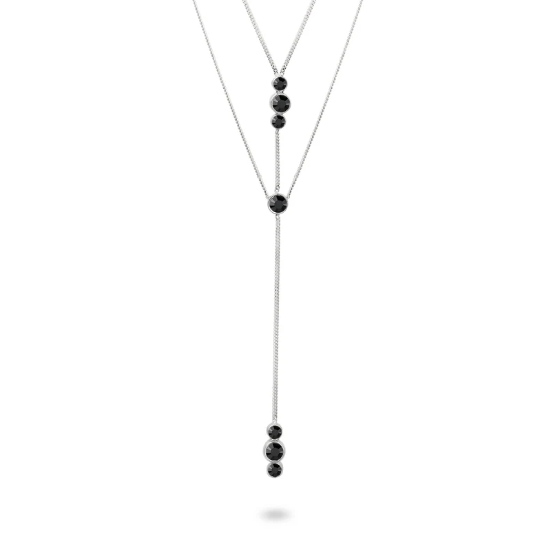 Layer-Halskette | mit Kristallen von Swarovski® (Weiß)