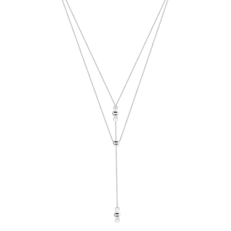 Layer-Halskette | mit Kristallen von Swarovski® (Weiß)