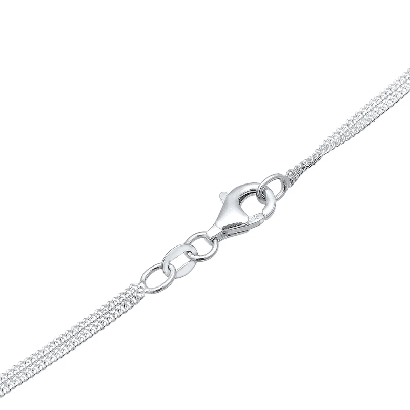 Layer-Halskette | mit Kristallen von Swarovski® (Weiß)