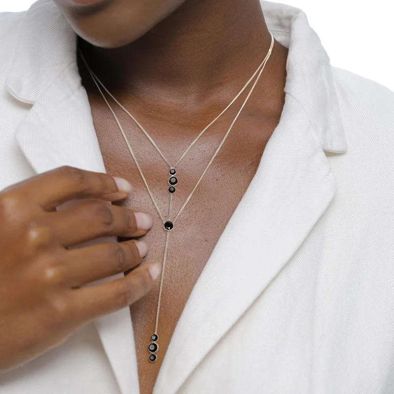 Layer-Halskette | mit Kristallen von Swarovski® (Weiß)