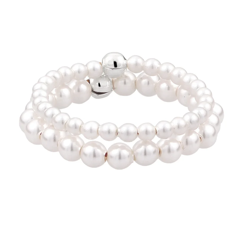 Ringset | mit Perlen von Swarovski® (Weiß)