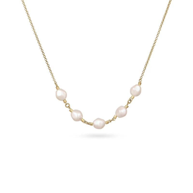 Halskette | Mit Perlen von Swarovski®(Weiß)