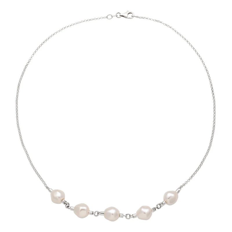 Halskette | Mit Perlen von Swarovski®(Weiß)