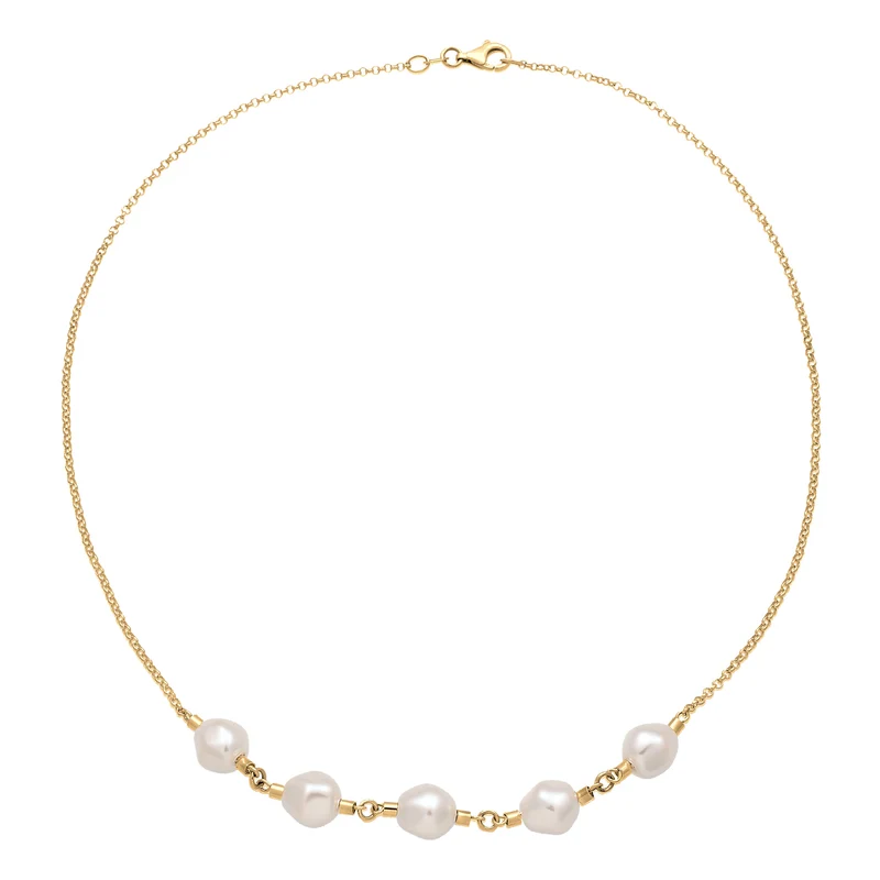 Halskette | Mit Perlen von Swarovski®(Weiß)