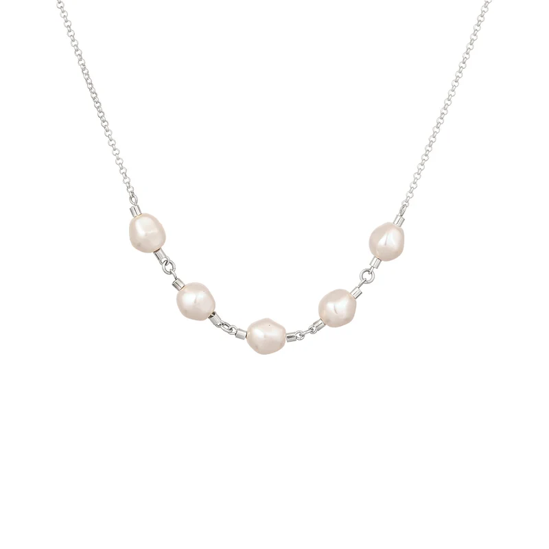 Halskette | Mit Perlen von Swarovski®(Weiß)