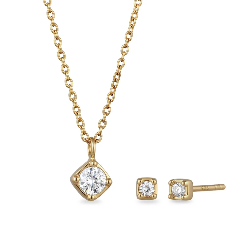 Schmuckset | Mit Kristallen von Swarovski® (Weiß)