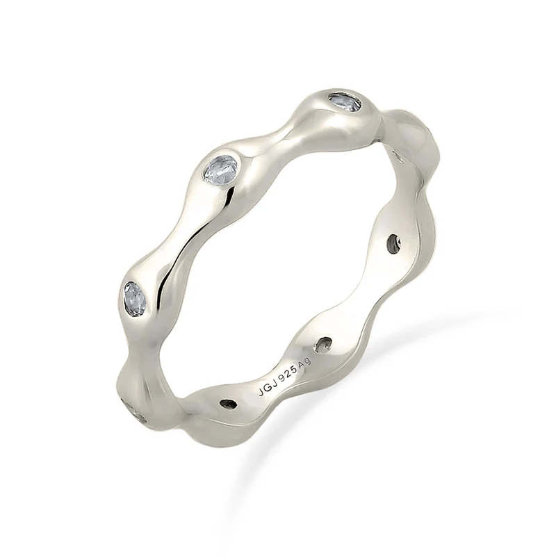 Stapelring | Topas (Weiß)