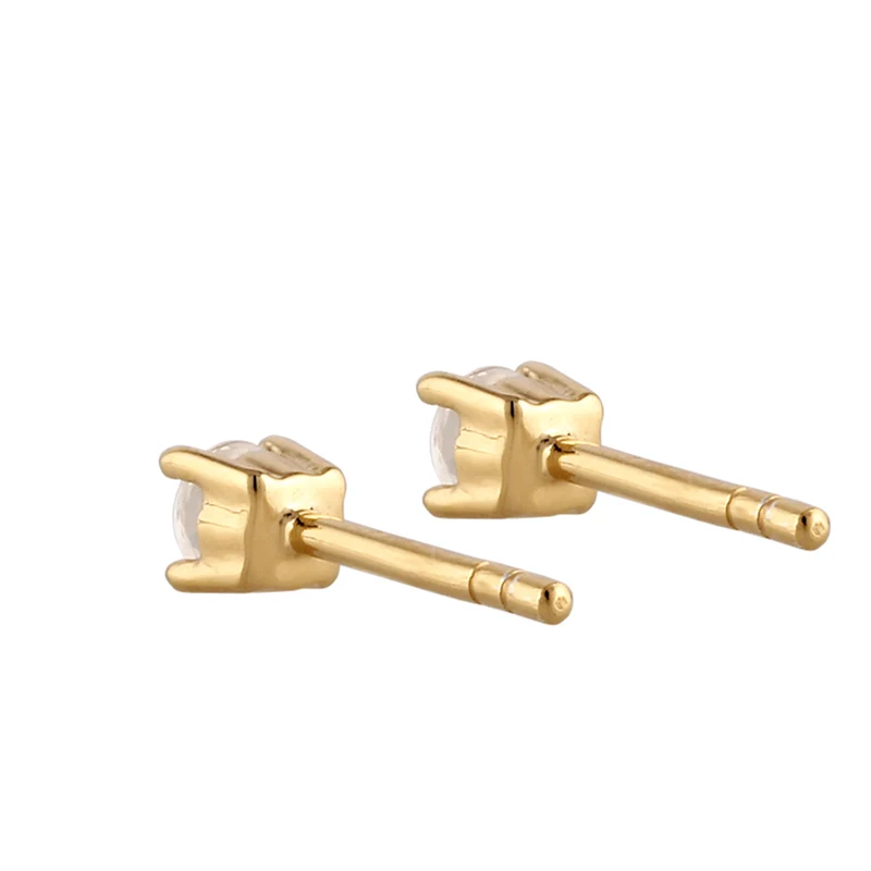 Ohrstecker Basic | Mondstein (Regenbogen)