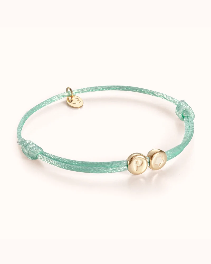 Initial Beads Armband - Verguld - Gepersonaliseerde Armband