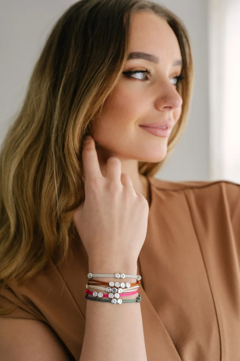 Initial Beads Armband - Zilver - Gepersonaliseerde Armband