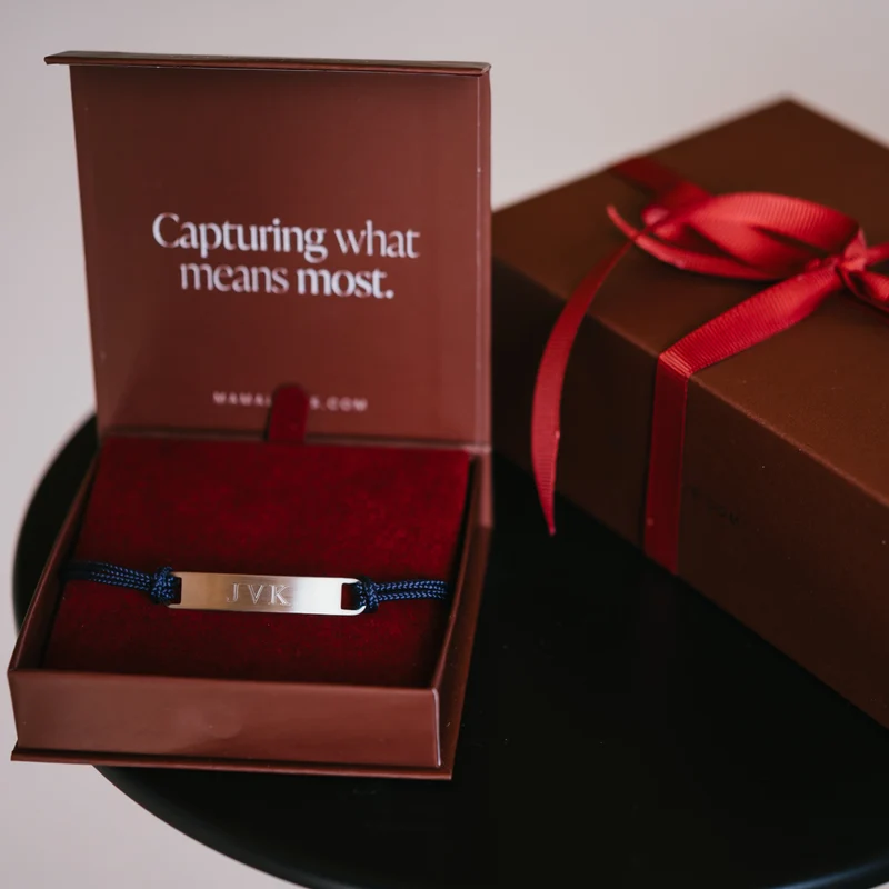 Mannen Bar Armband met naam - Gepersonaliseerde Heren Armband