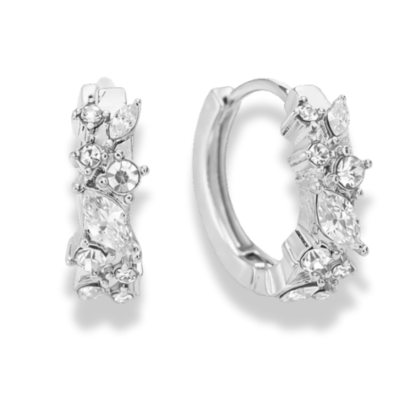 Heavenly Spark Huggie Hoops 14K Vergoldet