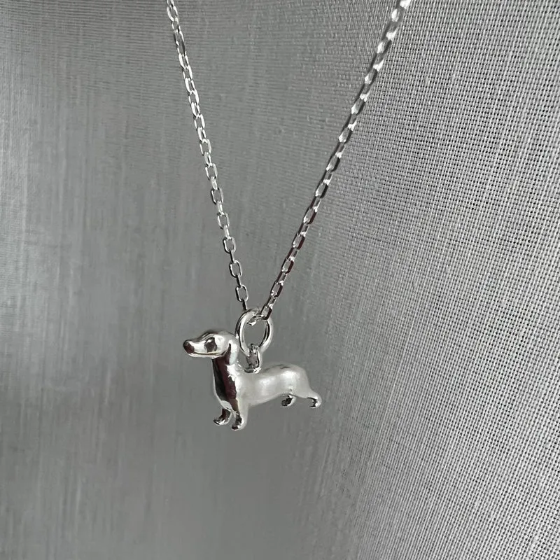 Kette Dackel 925 Sterling Silber