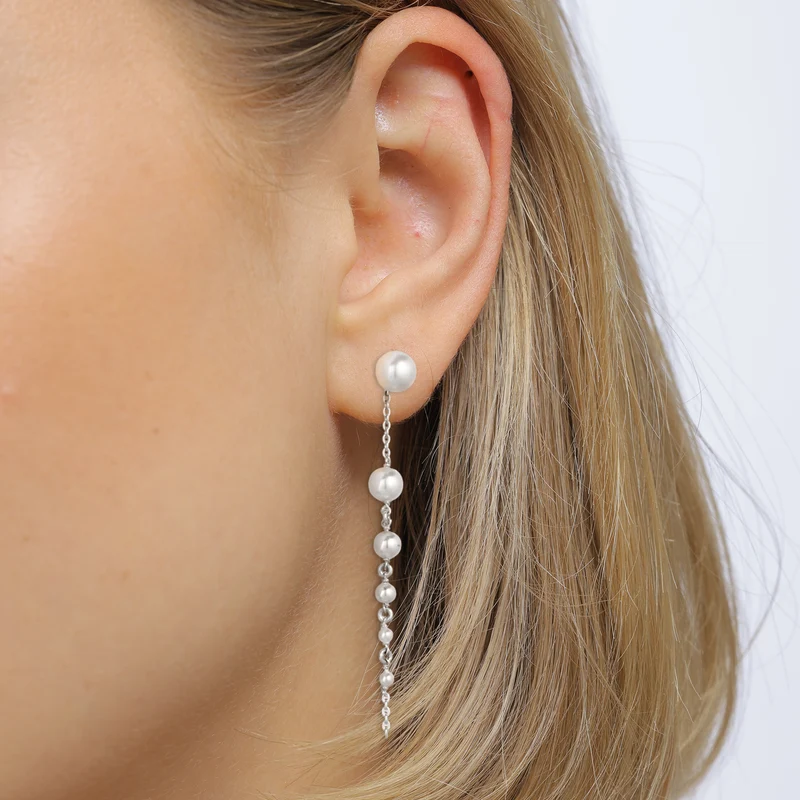 Ohrhänger | Mit Perlen von Swarovski® (Weiß)